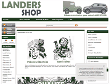 Tablet Screenshot of landers-shop.fr